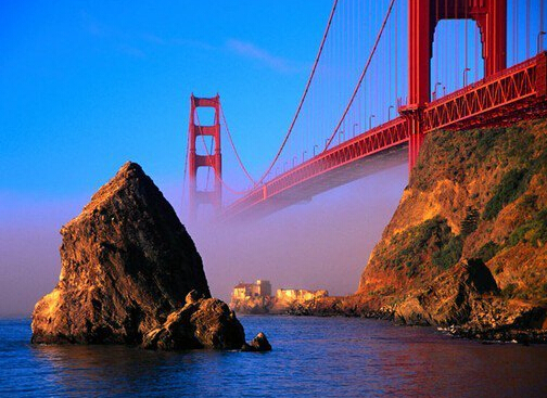 美国旧金山金门大桥三大亮点